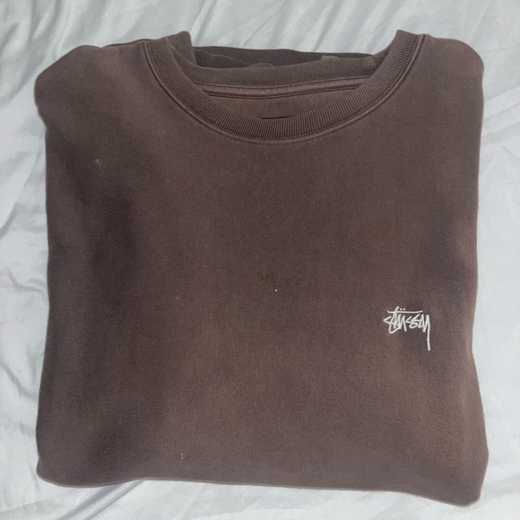 Stussy Brown Crew Neck - Picture 5 of 5
